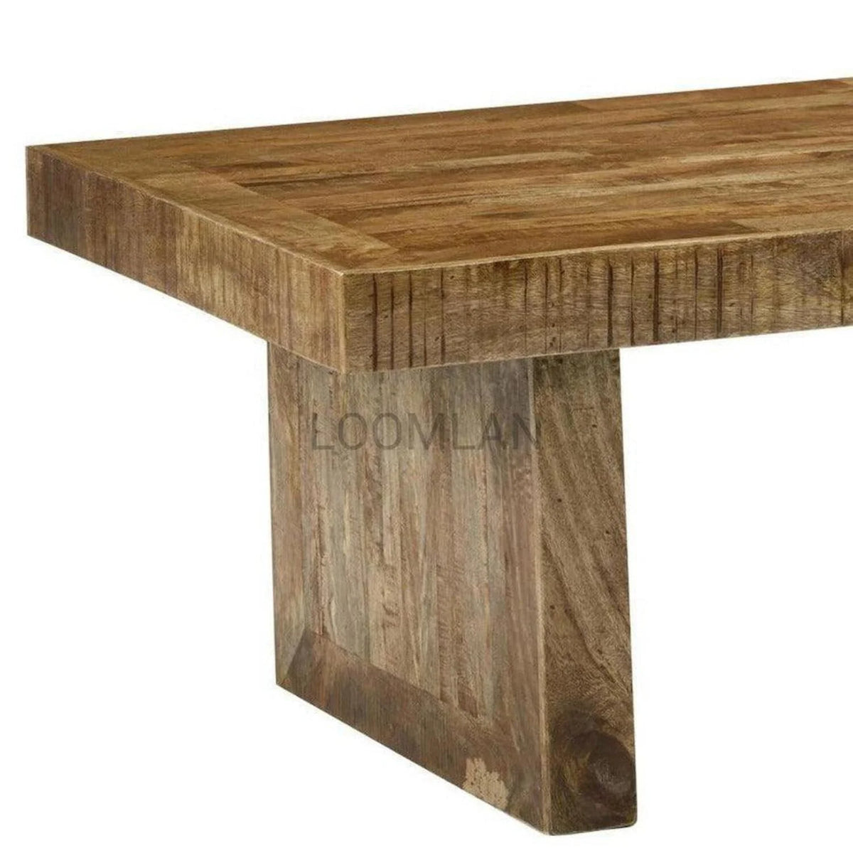 Rustic Reclaimed Wood End Side Table H300593
