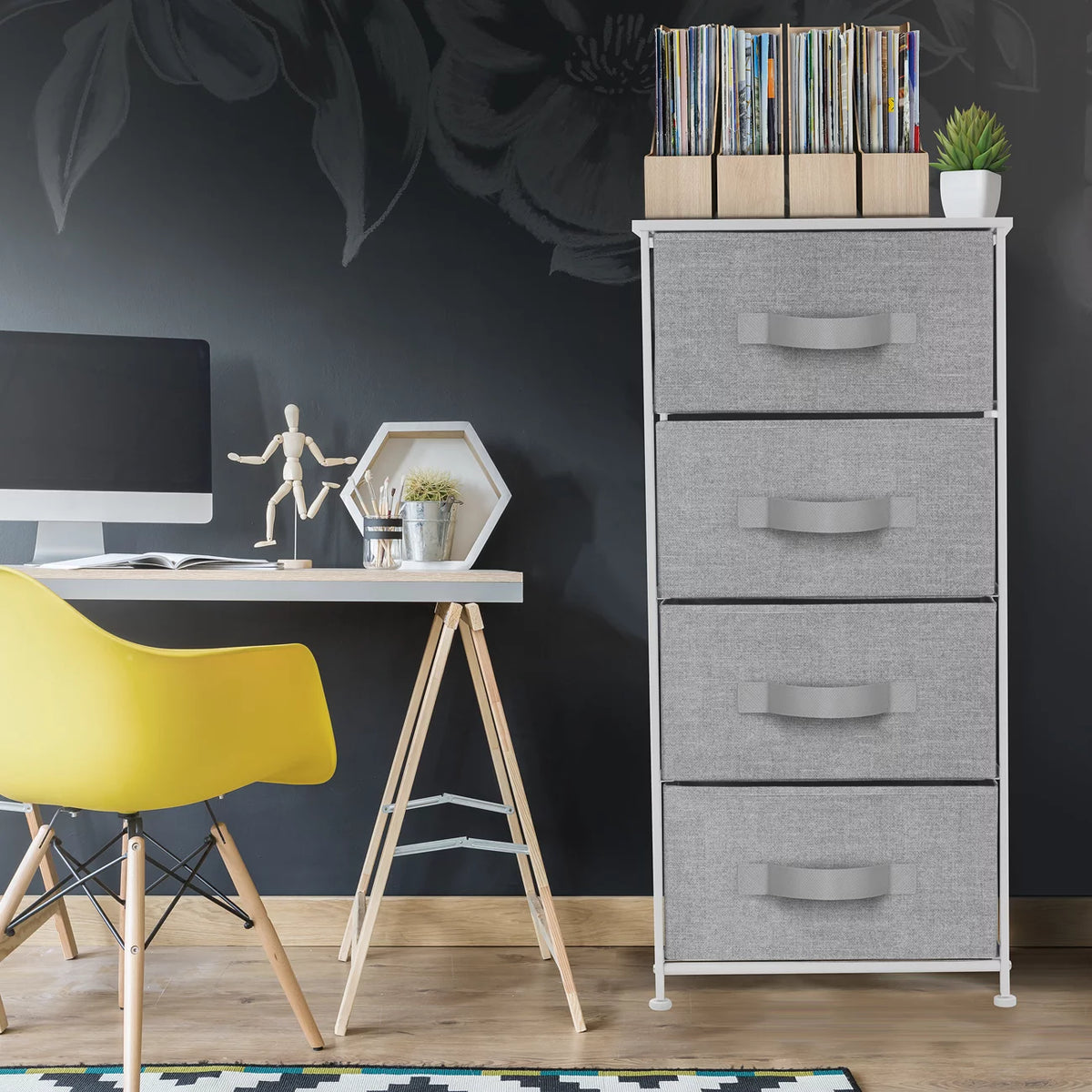 White 4 Drawer Dresser A85899