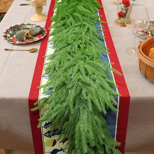 6 Ft 2 Pcs Artificial Norfolk Pine Garland H935