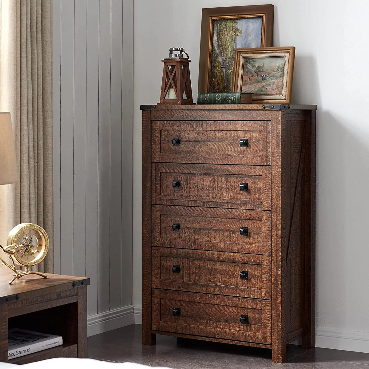5 Drawer Wood Dresser L2691