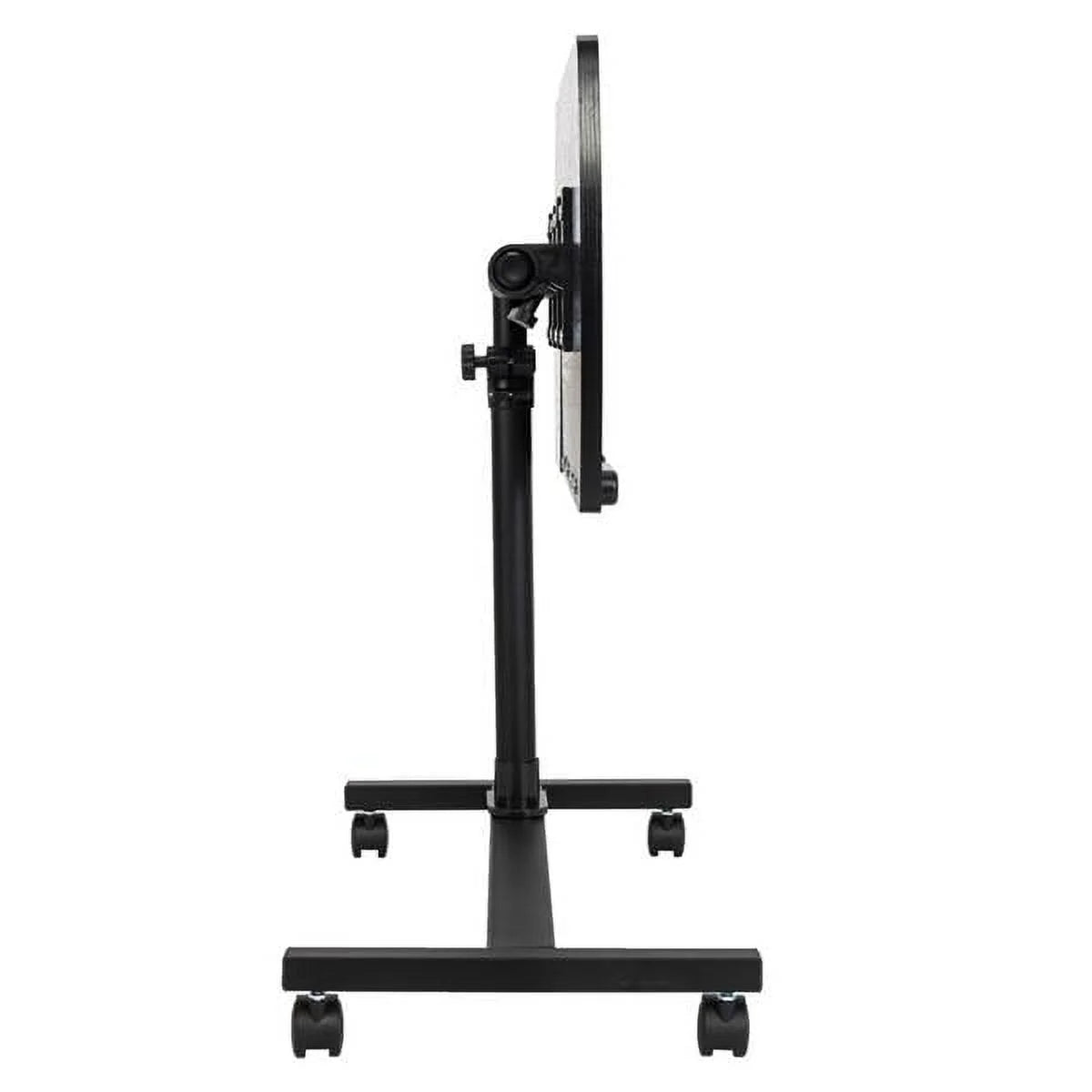 Portable Rolling Laptop Desk, Adjustable Height, Black H71455
