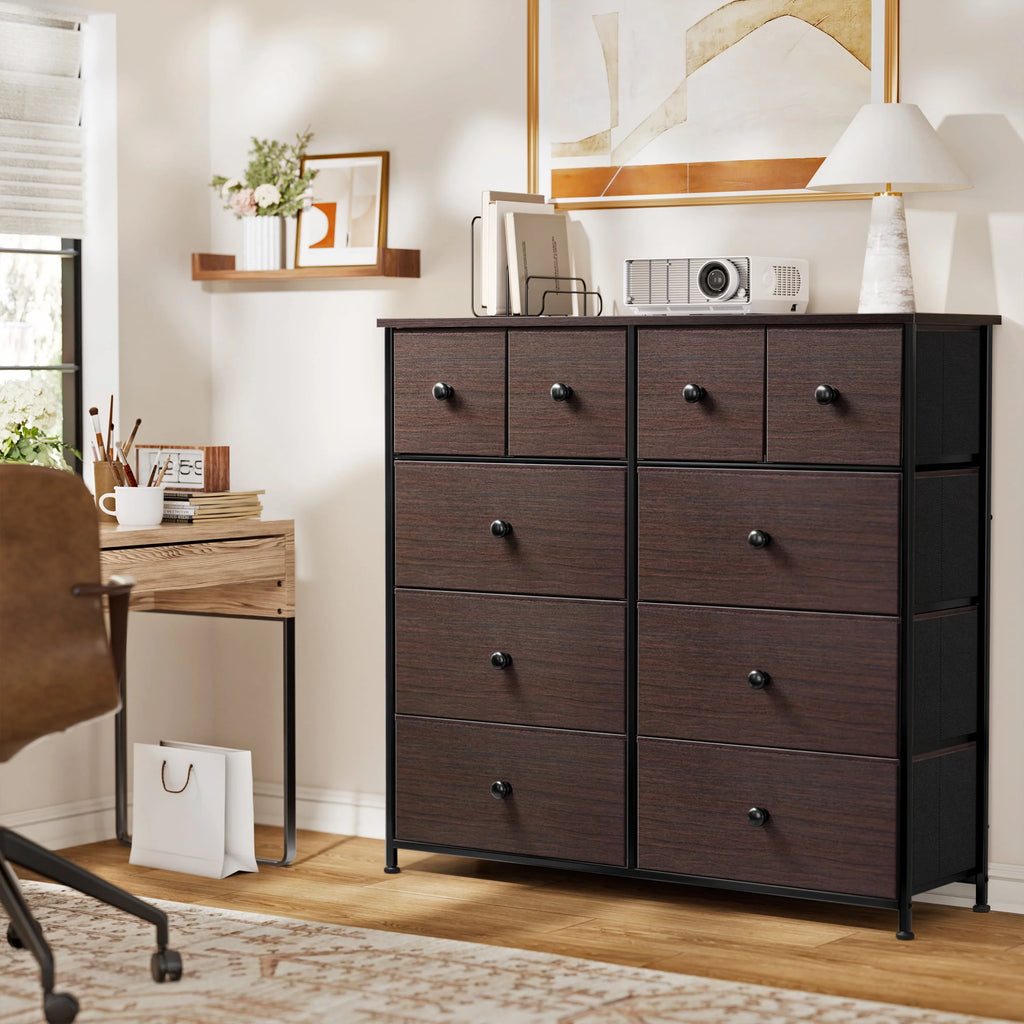10 Drawer Fabric Dresser O42421
