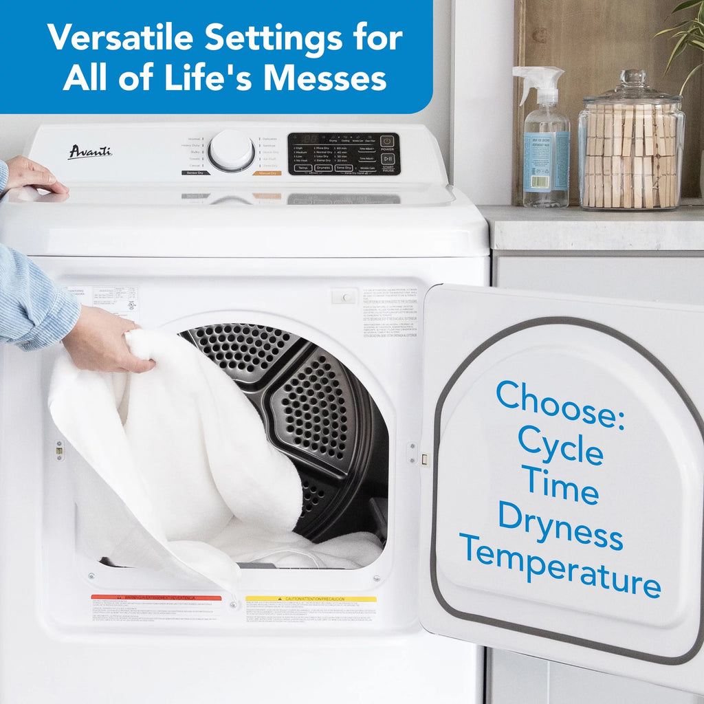 Front Load Gas Vented Clothes Dryer 7.0 Cu. ft. White H519