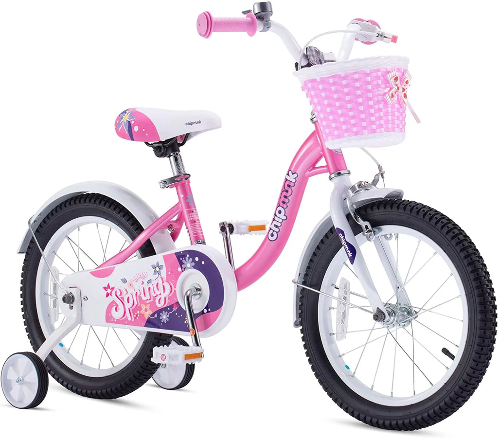 Green 16 Inch Kids Bike with Basket P774