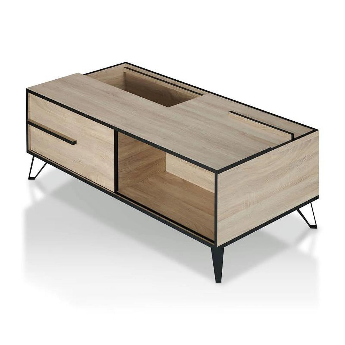 Modern Wood Storage Coffee Table S898